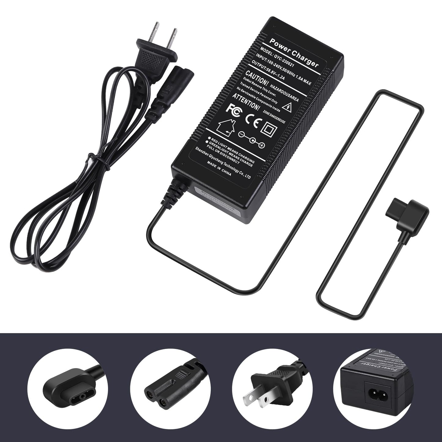 Segway 70W Charger for Ninebot S Plus/Mini Plus - 58.8V 1.2A
