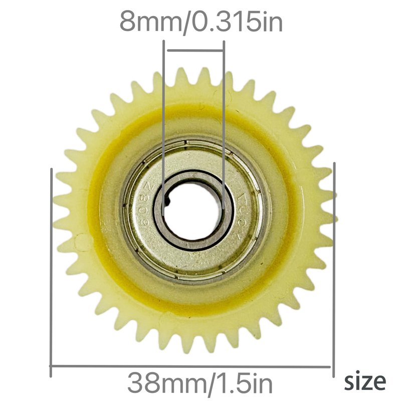 Planetary Gear E-Bike Motor Gear 47.5x13.5mm Planetary Gear Set 36 Teeth Nylon Gear with 8mm Bearings Compatible with Bafang 500W-750W Mid Drive Motors Replacement E-Bike 3Pcs (3 pcs Planetary Gear)