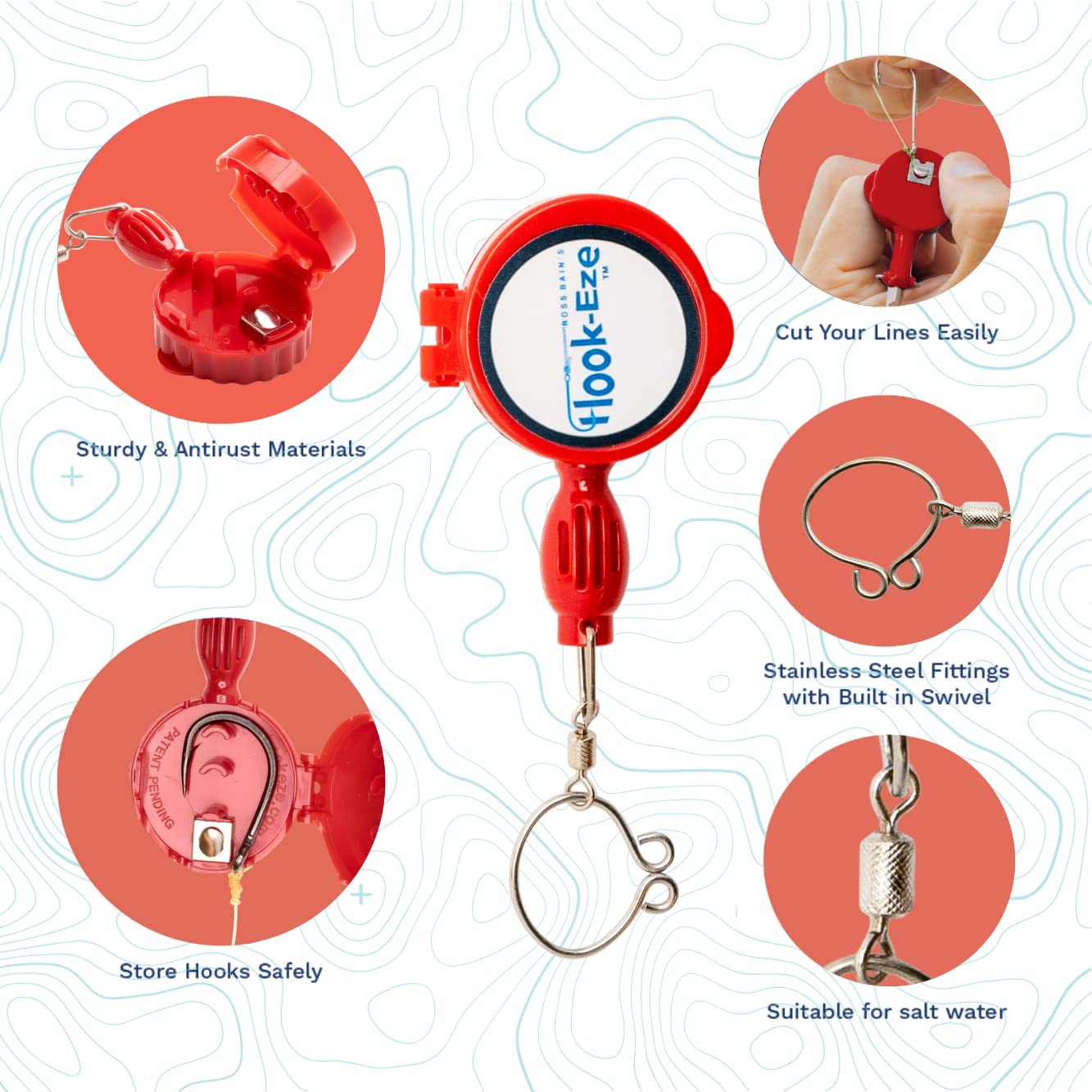 HOOK-EZE Fly Fishing Accessories - Knot Tying Tool for Tying Line to Hooks - Cool Gear and Equipment, Gadget to Tie Knots Quick and Easy - Stocking Stuffers & Fishing Gifts for Men - Green