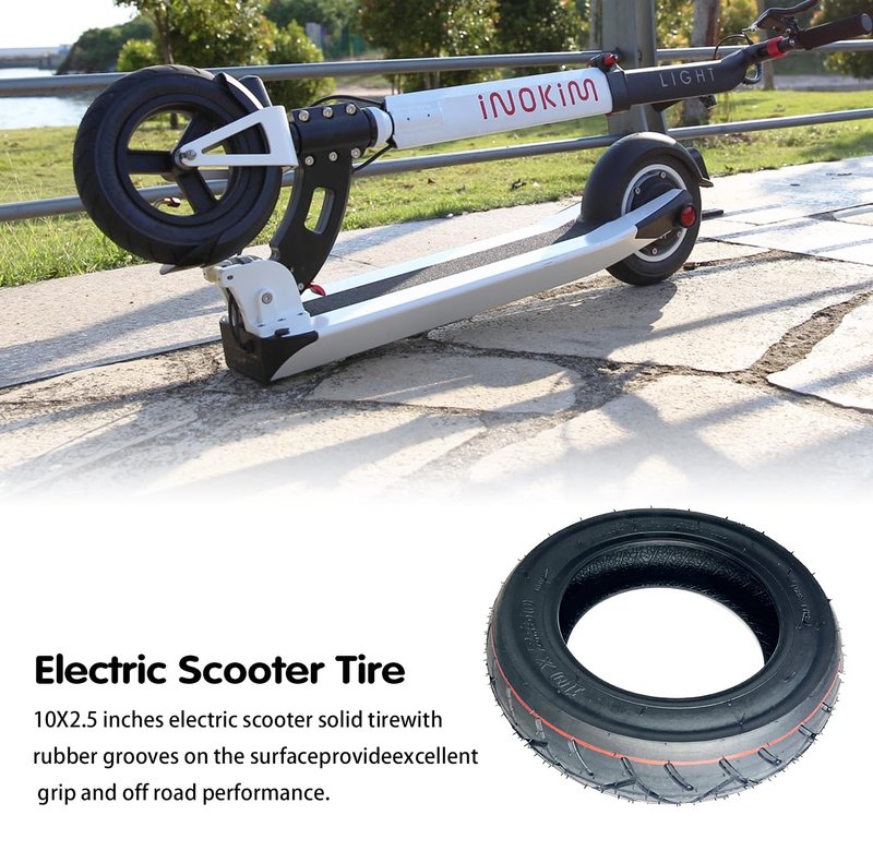 80/65-6 Off-road Vacuum Tire 255x80 10x3-6 Tire Fit for Nanrobot D4 D5 D6/ Joyor S10-S/Yume Y10 /VSETT 10+/ Kugoo M4 Pro/Zero 10X Electric Scooter, Thickened Anti-explosion Tyre