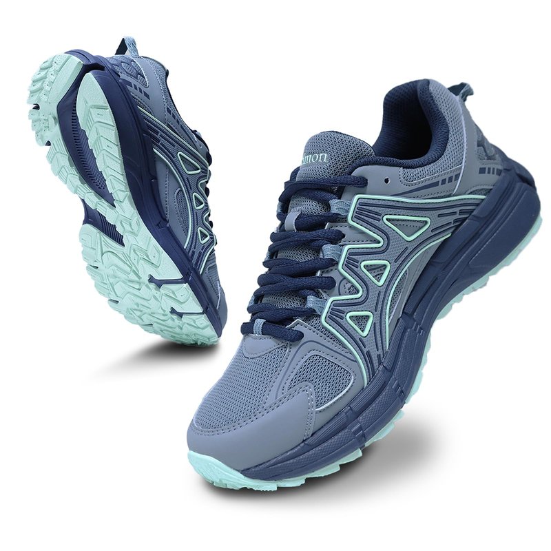Sadmon Women's Non-Slip Trail Running Shoes Support Sneakers Tennis Shoes Casual Walking Sneakers ice-blue41