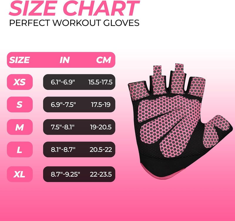 Weight Lifting Gloves - Full Palm Protection for Men & Women | Breathable Workout Gloves for Gym, Fitness, Cycling