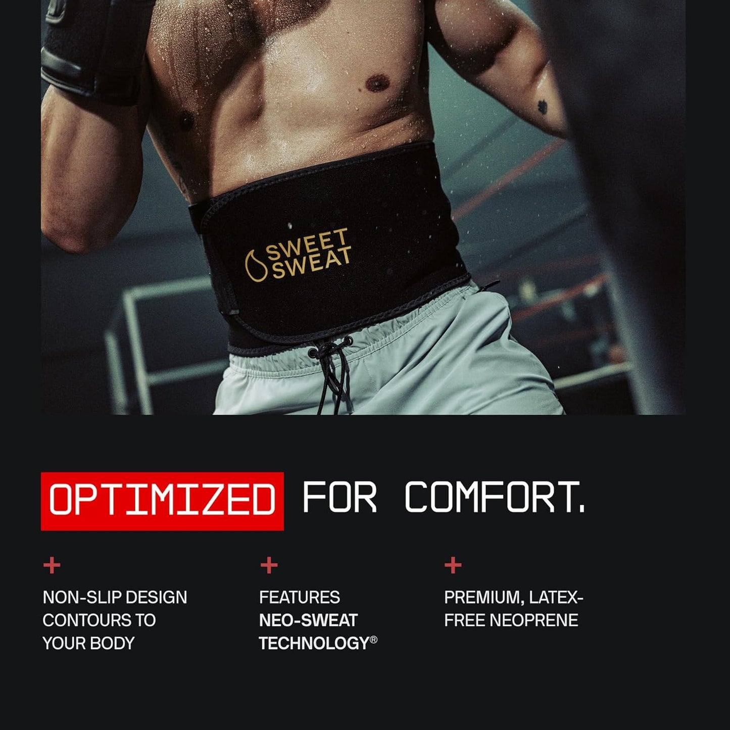 Sweet Sweat Waist Trimmer - Premium Fitness Band for Enhanced Sweat | Unisex Core Series