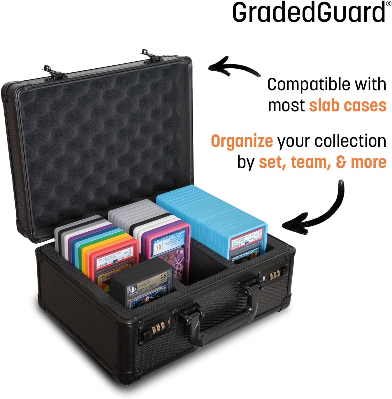 GradedGuard BGS Card Slab Protector Case - Impact Resistant TPU Holder | Standard Size, Blue
