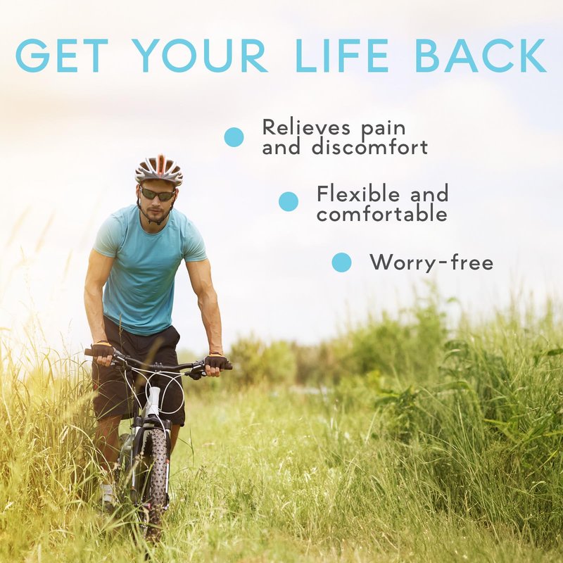 Adamson H2: Hernia Belts for Men - Adjustable Inguinal Hernia Belt Left or Right Side - Groin Compression Wrap with Adjustable Waist Strap - Univeral Fit Discreet Under Clothing & Comfortable Support