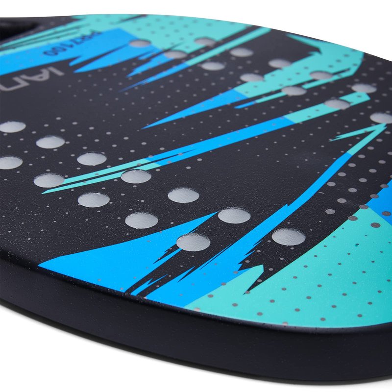 Beach Tennis Paddle Beach Tennis Racket Carbon Fiber with EVA Memory Foam Core Tennis Paddles Set of 2 Paddle and 3 Balls(2Pcs,Green)