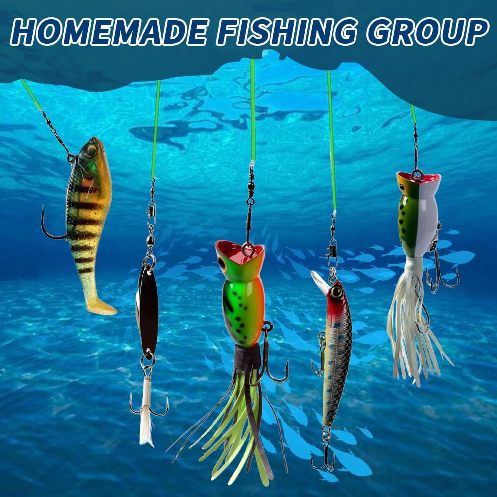 Luminous Fishing Beads & Luminous Tube Line Luminous Rigging Tube Fishings Angling Glow Tubing Tool for Fishing Rigs