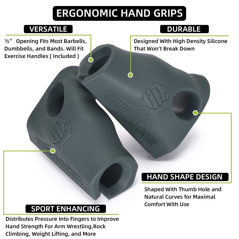 Complete Hand Control: Arm Wrestling Training Handle - Pair of Hand Shaped Grips with Custom Handles Included - Arm Wrestling Training Equipment