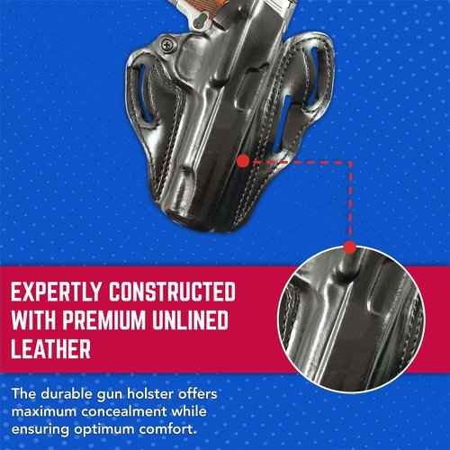 DRD DeSantis RH Blk Speed Scabbard Holster-Colt Gov. model 1911, Black