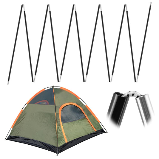 Aluminum Tent Poles Replacement - Pre-Assembled Tent Poles, Fits Both Female and Male Ends - Lightweight Tent Pole Repair Kit for Hiking Camping Backpacking Tent, 14.5FT