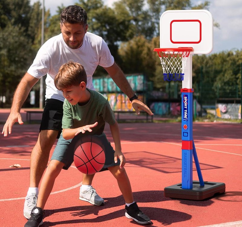Adjustable Toddler Basketball Hoop - 55" Height for Kids Aged 3-5 | Indoor/Outdoor Sport Toy Gift