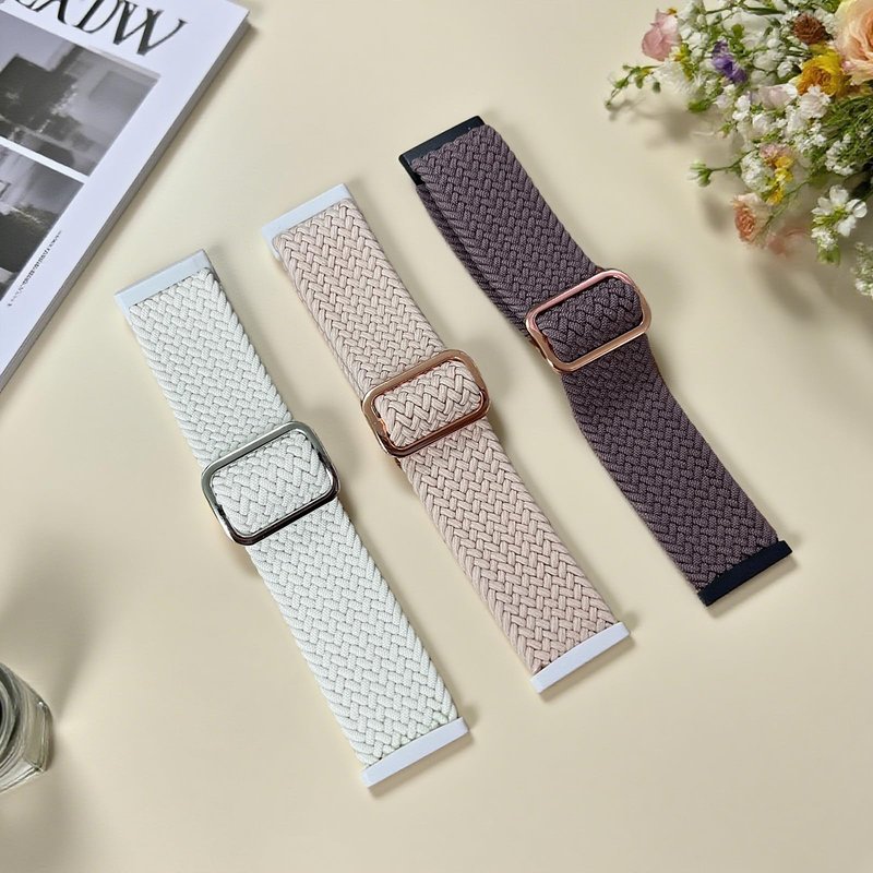Yeahxing Braided Bands for Fitbit Versa-4/Versa 3/Sense 2/Sense - 3 Packs Adjustable Elastic Nylon Sport Replacement Strap Stretchy Fabric for Women & Men, Wrist 5.5"-9.1"