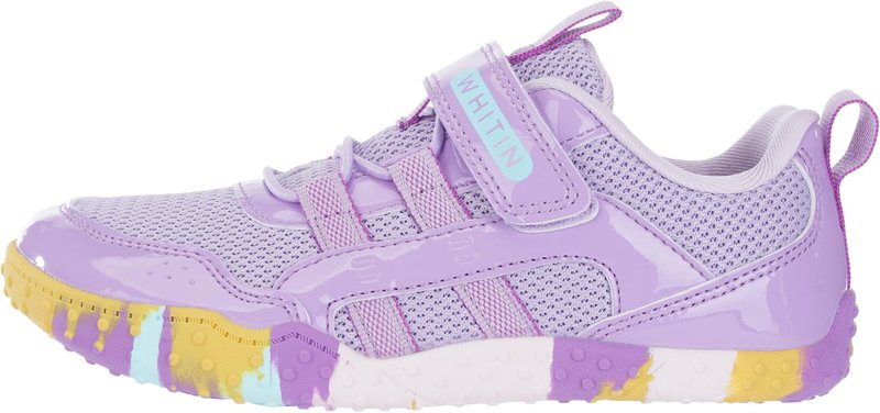 WHITIN Wide Barefoot Shoes for Little Kids Girls Boys Sneakers Size 13 Zero Drop Tennis Walking Running Fashion Slip-Resistant Colorful Purple 31