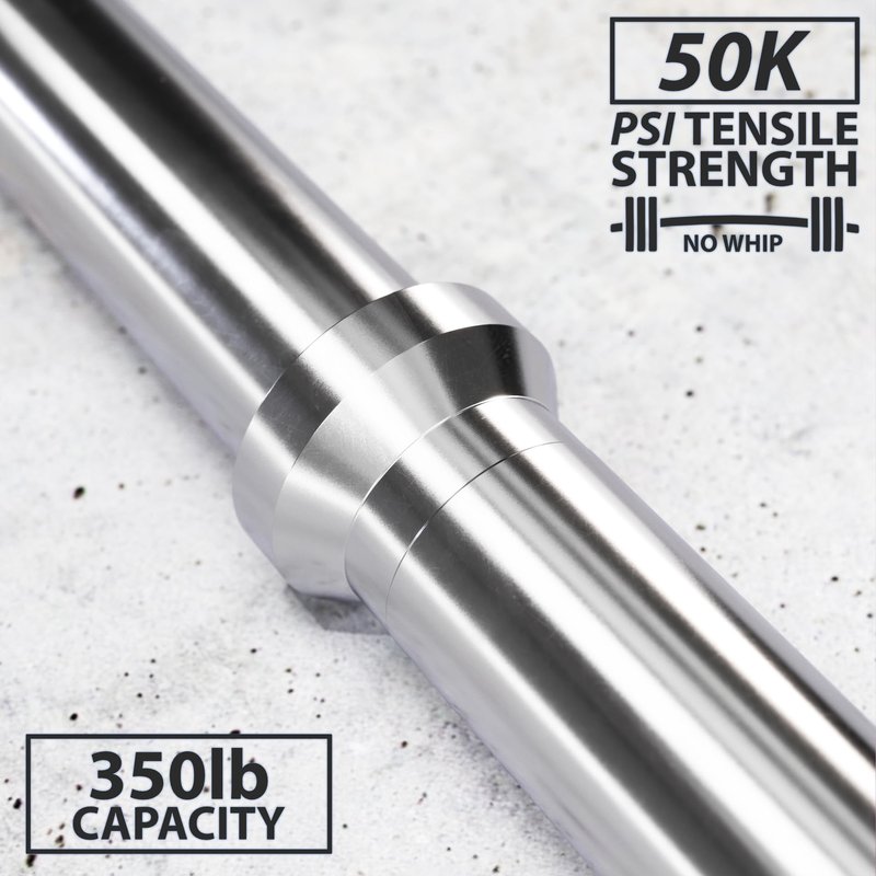 Synergee 1" Olympic Barbell Standard Weightlifting Barbell. 7-foot Bar Weighing 8.5 KG/18.7LB. Compatible with 1”-Opening Plates.