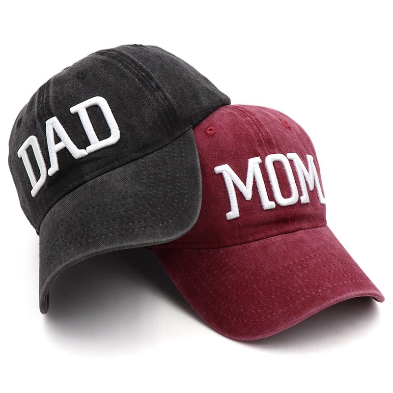 JMGDJMG Mom and Dad Hats Fathers Day Mothers Day New Mom Dad Gifts Embroidered Adjustable Baseball Cap Gift for Couples Parents