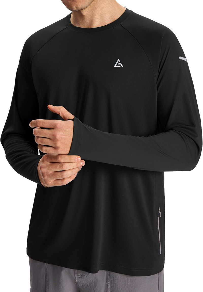 Men's Sun Protection Shirt - UPF 50+ Long Sleeve UV Rash Guard for Fishing & Beach | Quick Dry Athletic Wear