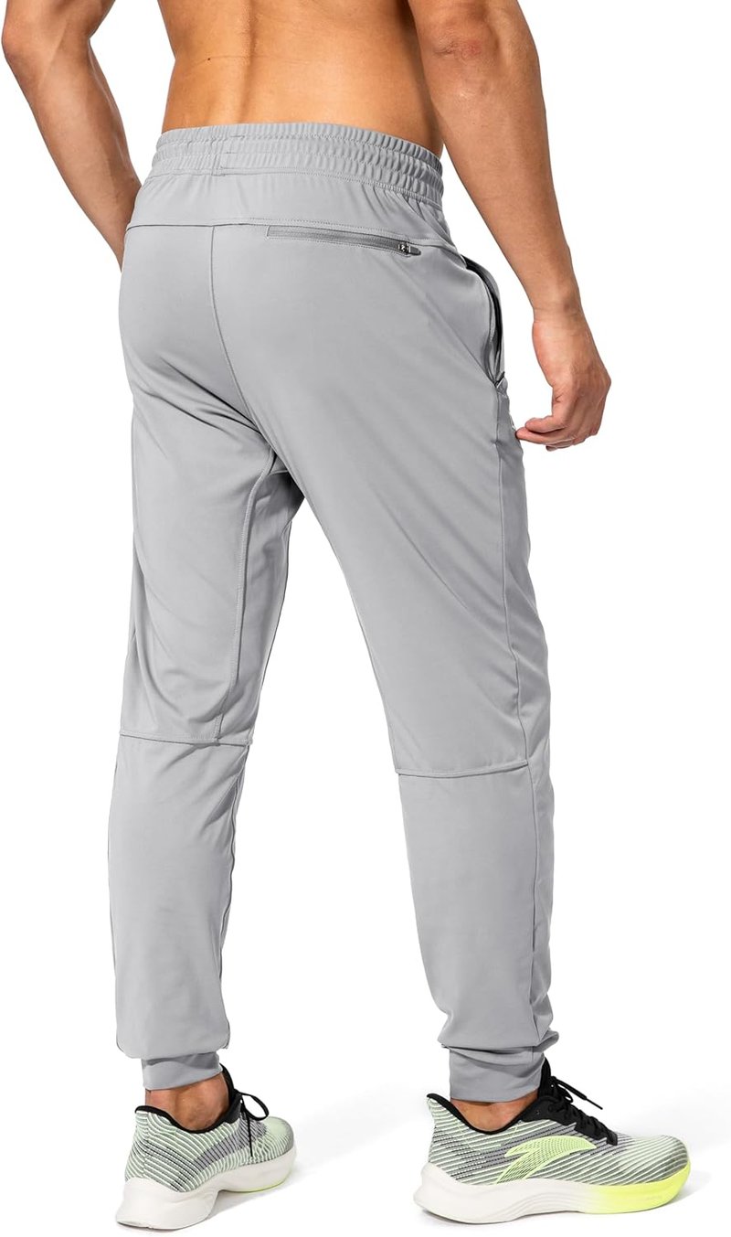 Men's Athletic Sweatpants with Zipper Pockets - Comfortable Joggers for Soccer, Running & Workouts