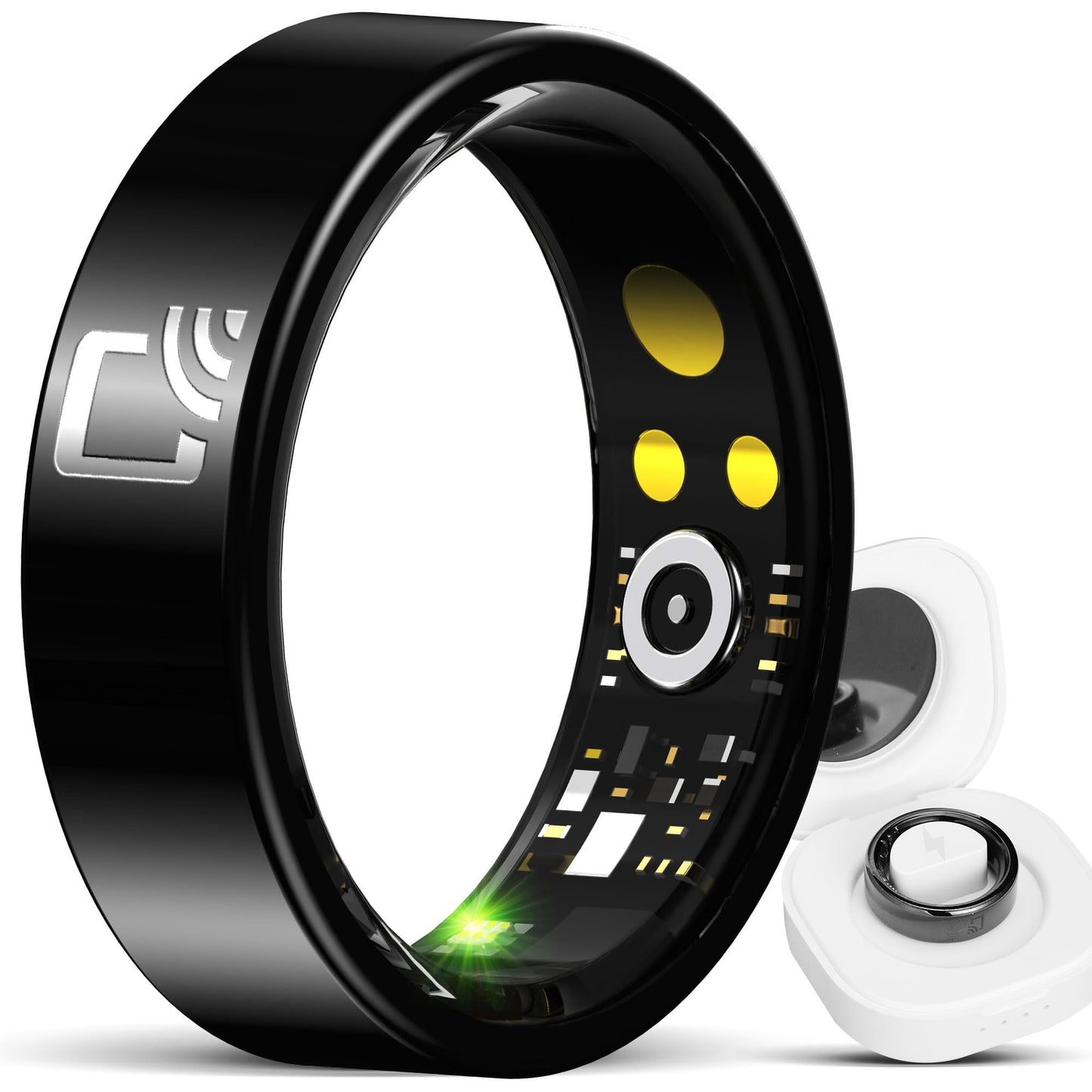 Hugrow Smart Ring for Men Women - Sleep Tracker Ring Monitor for Heart Rate/Calories Bluetooth Ring Contact Sensor for iOS Android #10