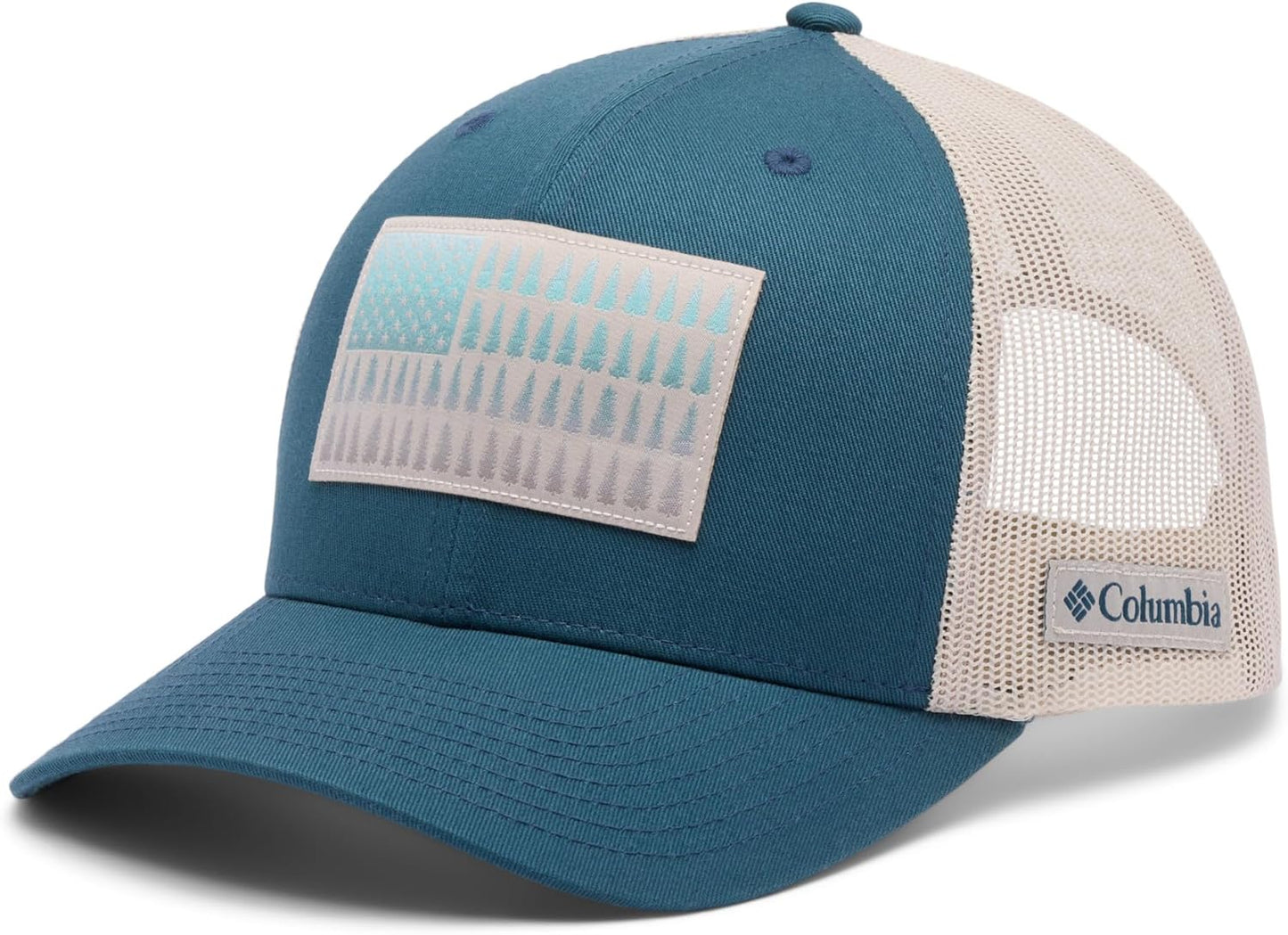 Columbia Unisex Tree Flag Mesh Snapback Hat - Adjustable Fit, Stylish Design