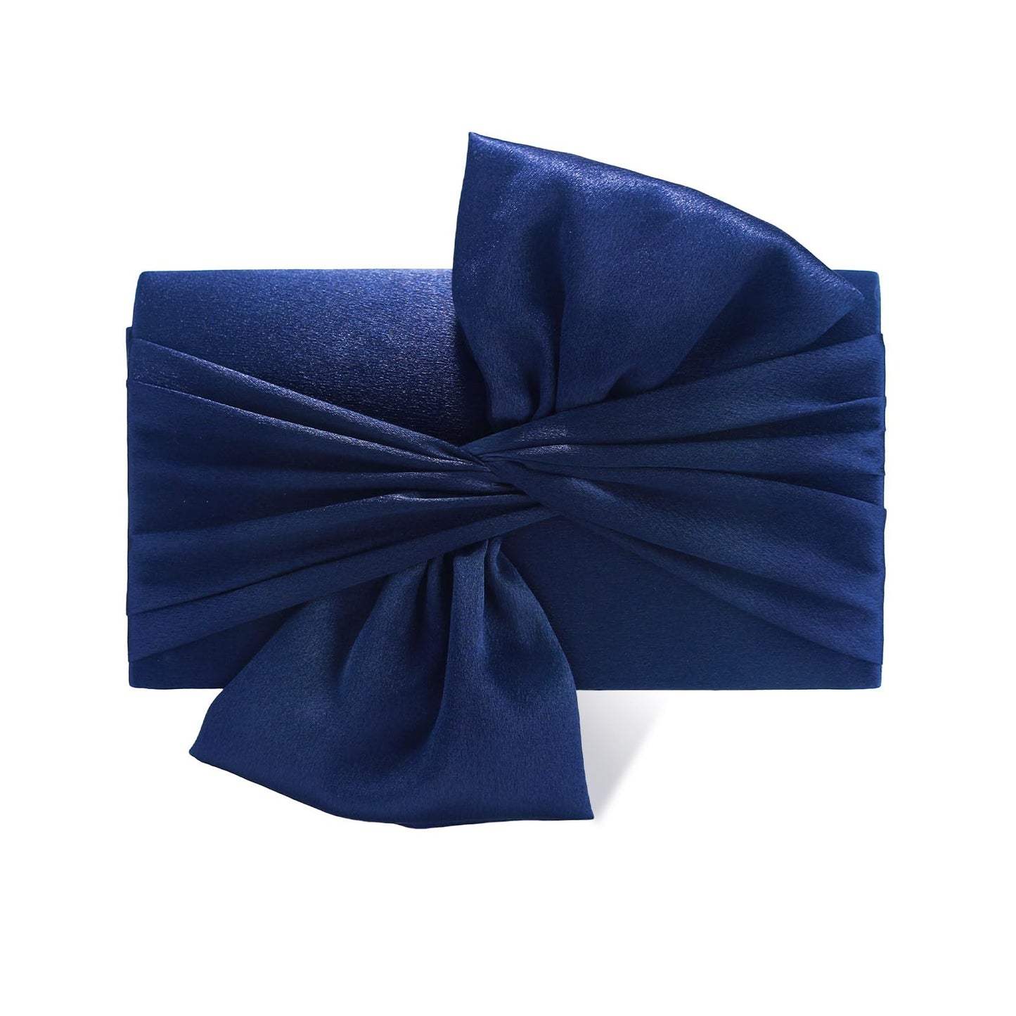 Nefokfdus Satin Evening Bag Bow Flap Clutch Purse for Women,Elegant Clutch Handbag for Formal/Party/Prom/Wedding