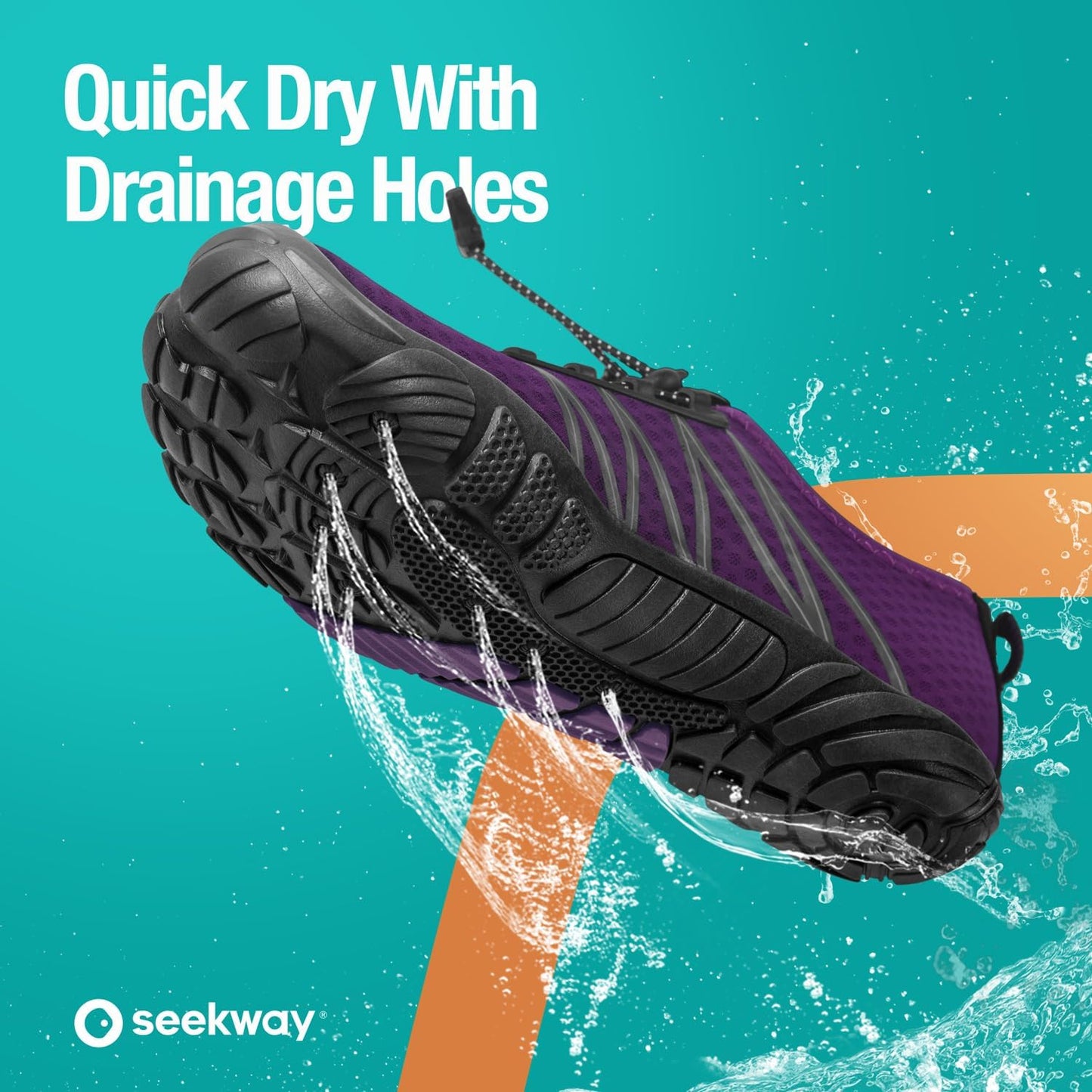SEEKWAY Quick-Dry Water Shoes for Men & Women - Barefoot Aqua Socks for Beach, Swim, Hiking & Kayaking
