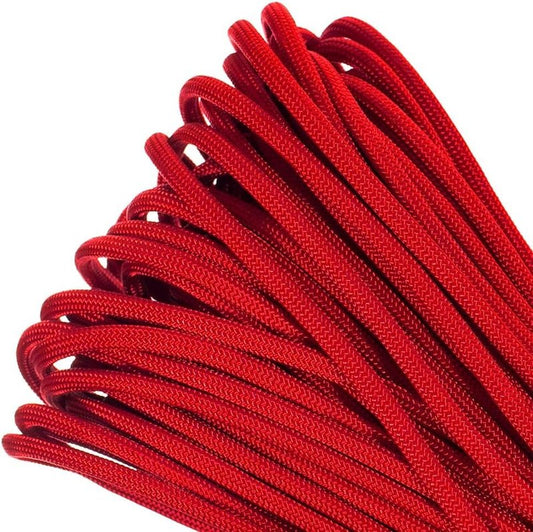 Genuine Type III 550lb Paracord - Durable Nylon Cord in Solid, Multi & Reflective Colors | 10'-100' Length Options