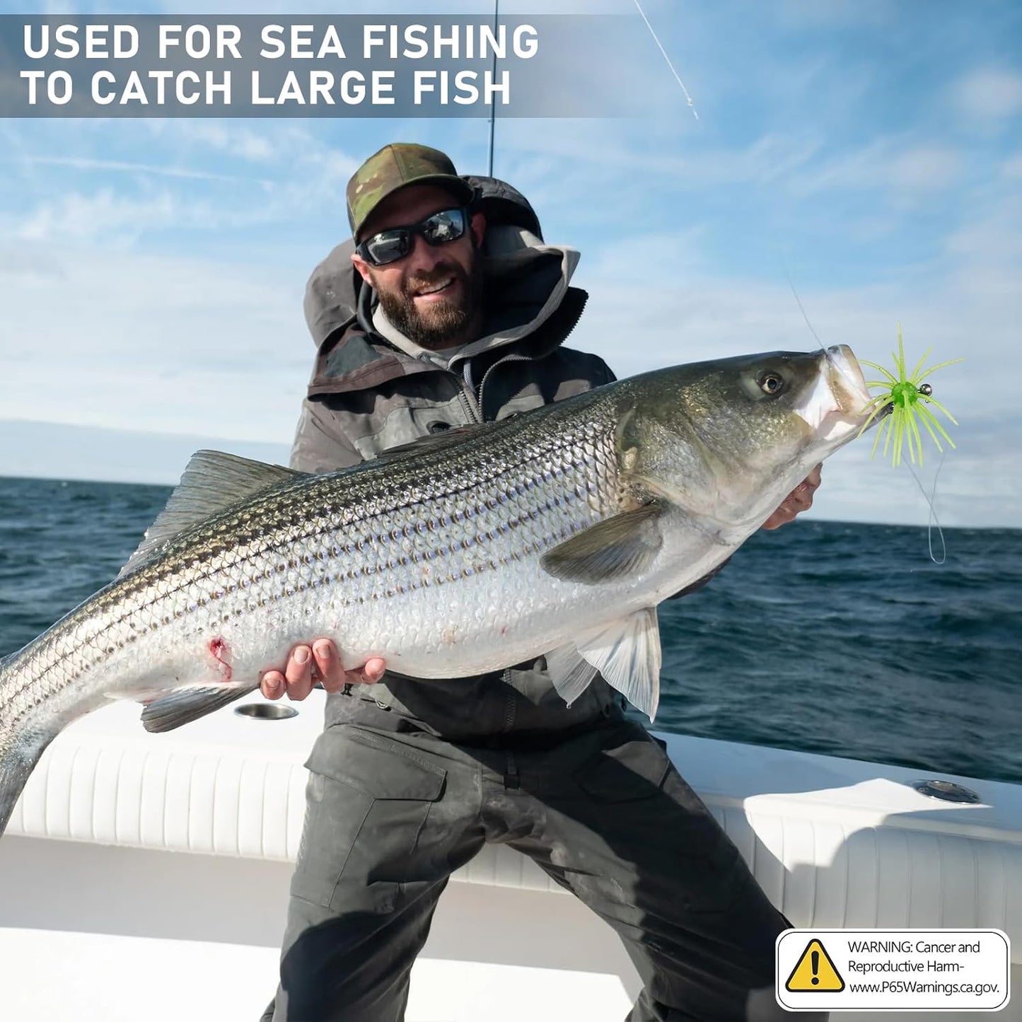 QualyQualy Sea Urchin Soft Lure - Durable Tentacle Fishing Bait for Bass, Pike & Trout | TPE Material