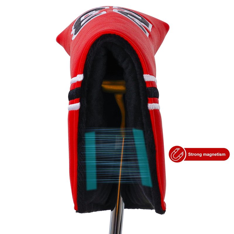 Premium Golf Club Covers No.23 Sports Style Driver Headcover Fairway Cover Hybrid Cover for Taylormade Callaway Ping, Golf Putter Covers Magnetic Closure (NO.23 Blade)