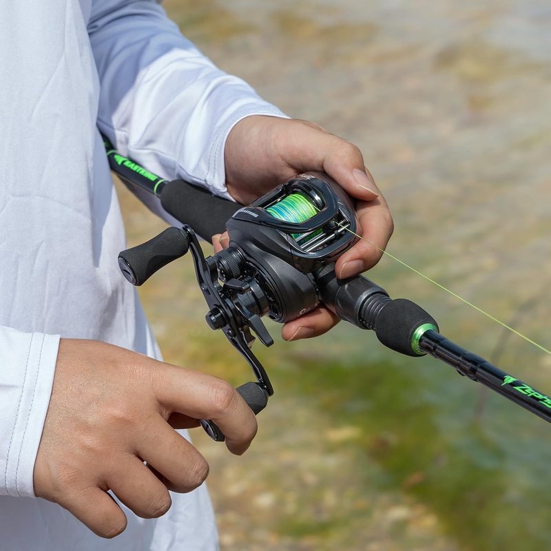 KastKing Zephyr Fishing Rod and Reel Combo - Dual-Tip IM6 Graphite 2-Piece for Freshwater Fishing | Sensitive & Powerful