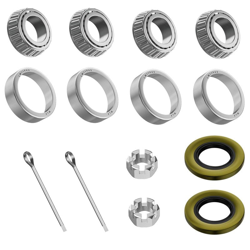 CLUBRALLY Front Wheel Bearing Hub Rebuild Kit for Club Car DS, Carryall, OEM#1013135,1011393 (2 Set)