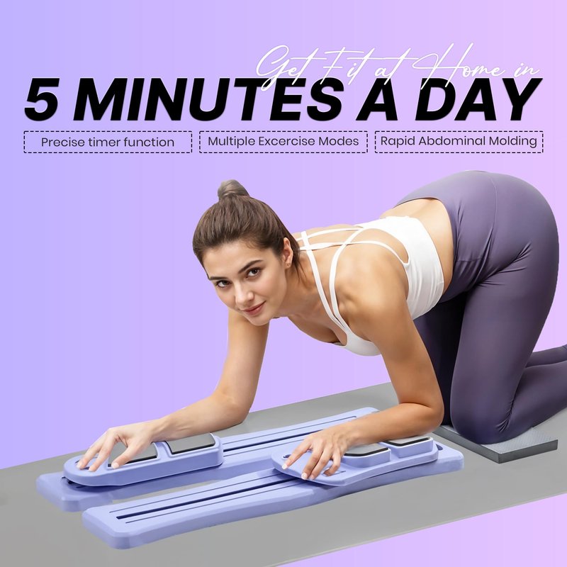 Pilates Board 8-in-1 Set by DAZIFIT - Portable Reformer with Resistance Bands, Handles & Non-Slip Socks - Foldable Workout Equipment for Core, Glutes, Legs & Arms - Compact Fitness for Home