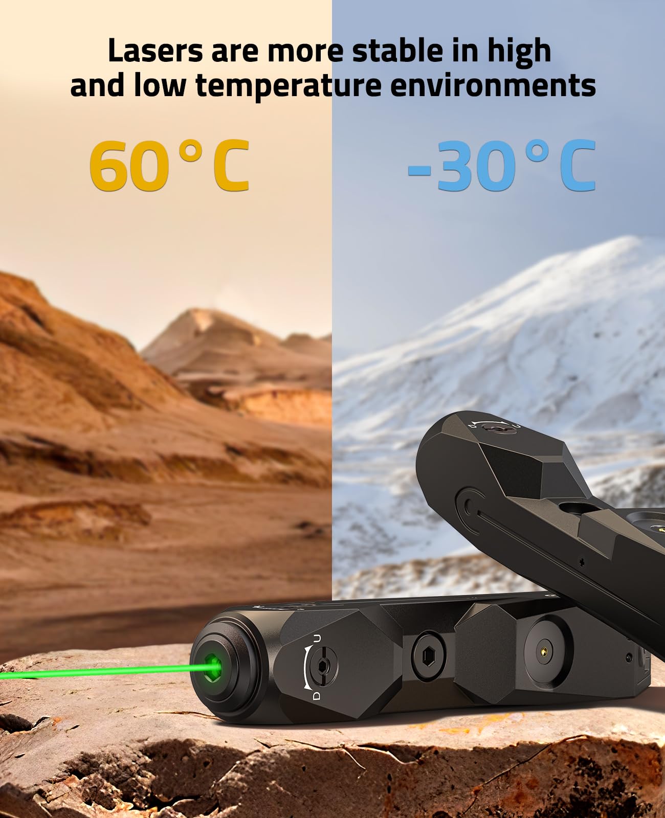 CVLIFE Green Laser Sight Compatible with M-Lok and Picatinny Rail, Tactical Laser Sight with Magnetic Rechargeable