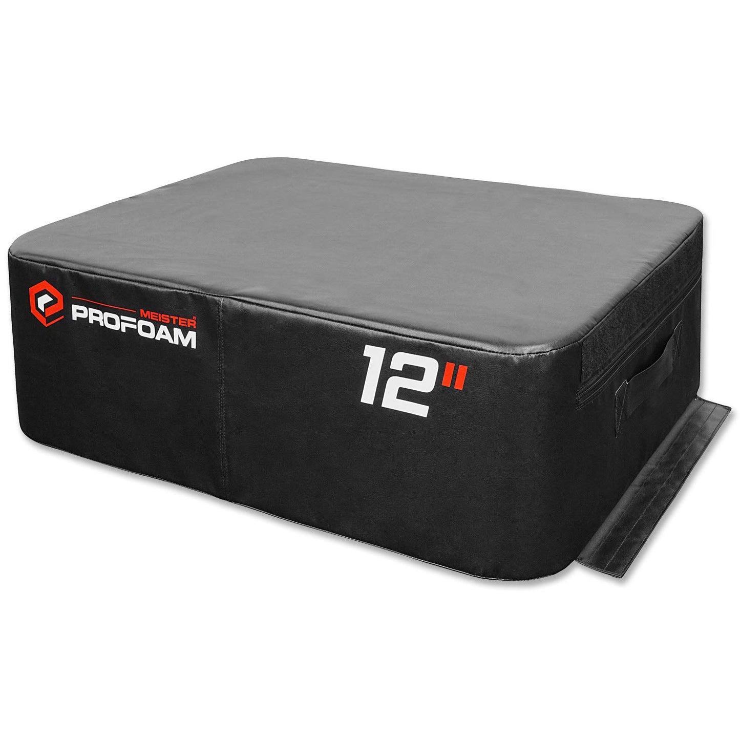 Meister PROFOAM Plyo Boxes - Foam Plyometric Jump Boxes for Professional Gyms - Black - 3 Box Set (24", 12", 3")