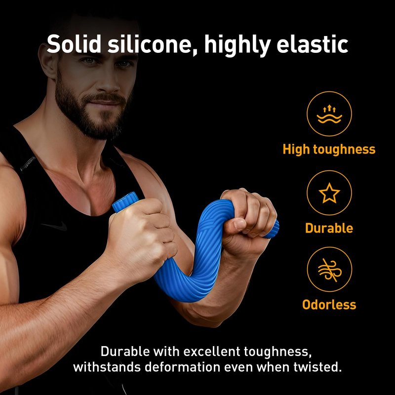Flex Therapy Bar Flexible Resistance Bar for Physical Therapy,Hand Grip Strengthener for Gym Physical Therapy & Office, Relieves Tendonitis Pain & Improve Grip Strength Yellow