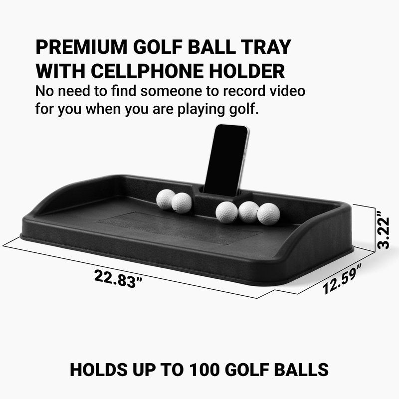 SkyTrak Molded Rubber Tray for Golf Balls - Commercial Quality Golf Ball Tray Designed for Simulators