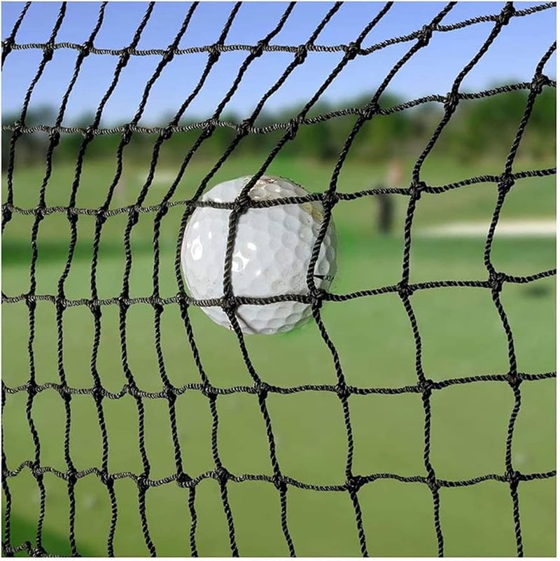 10ft x 10ft Sports Netting in/Outdoor Strong Durable Weatherproof Frequent Use Golf Hitting Practice Net Around Finished Seam Strong 150 LB Tested Nylon Mesh Net 1-Inch Mesh Holes