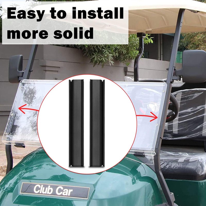 Golf Cart Windshield Clips Sash Fit 1"x1" Tube for Club Car DS Club Car Precedent Tempo Onward Yamaha Golf Carts Front Windshield Sash Retaining Clips with Secure Hold 1014441-01 1021630-01