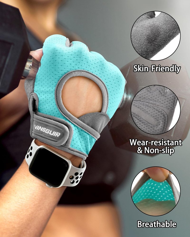 Workout Gloves for Men & Women - Breathable Weight Lifting Gloves with Excellent Grip & Cushion Pads | Ideal for Gym & Fitness Training