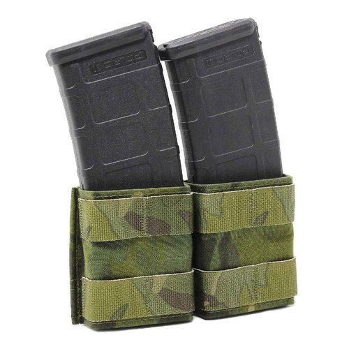 Esstac 5.56 Double KYWI Shorty Pouch (No Attachment Method, Multicam Black)