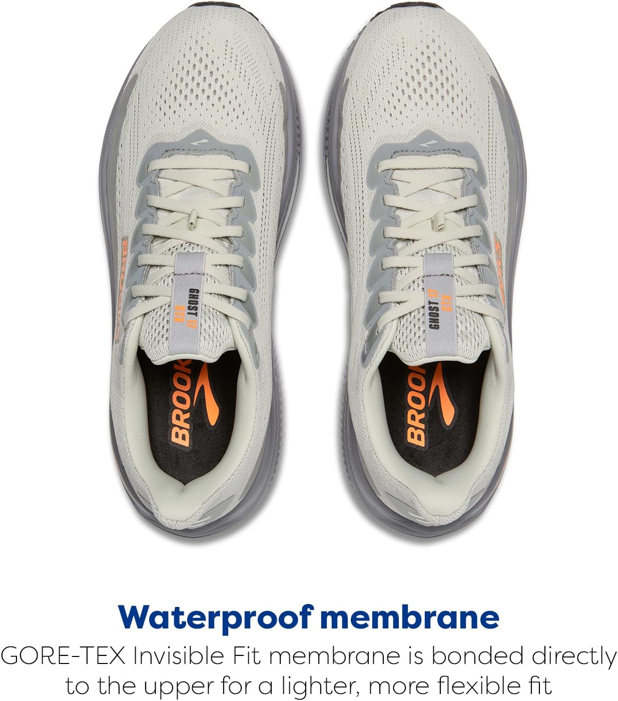 Brooks Men's Ghost 17 Running Shoes - Lightweight Comfort & Support | Size Options Available