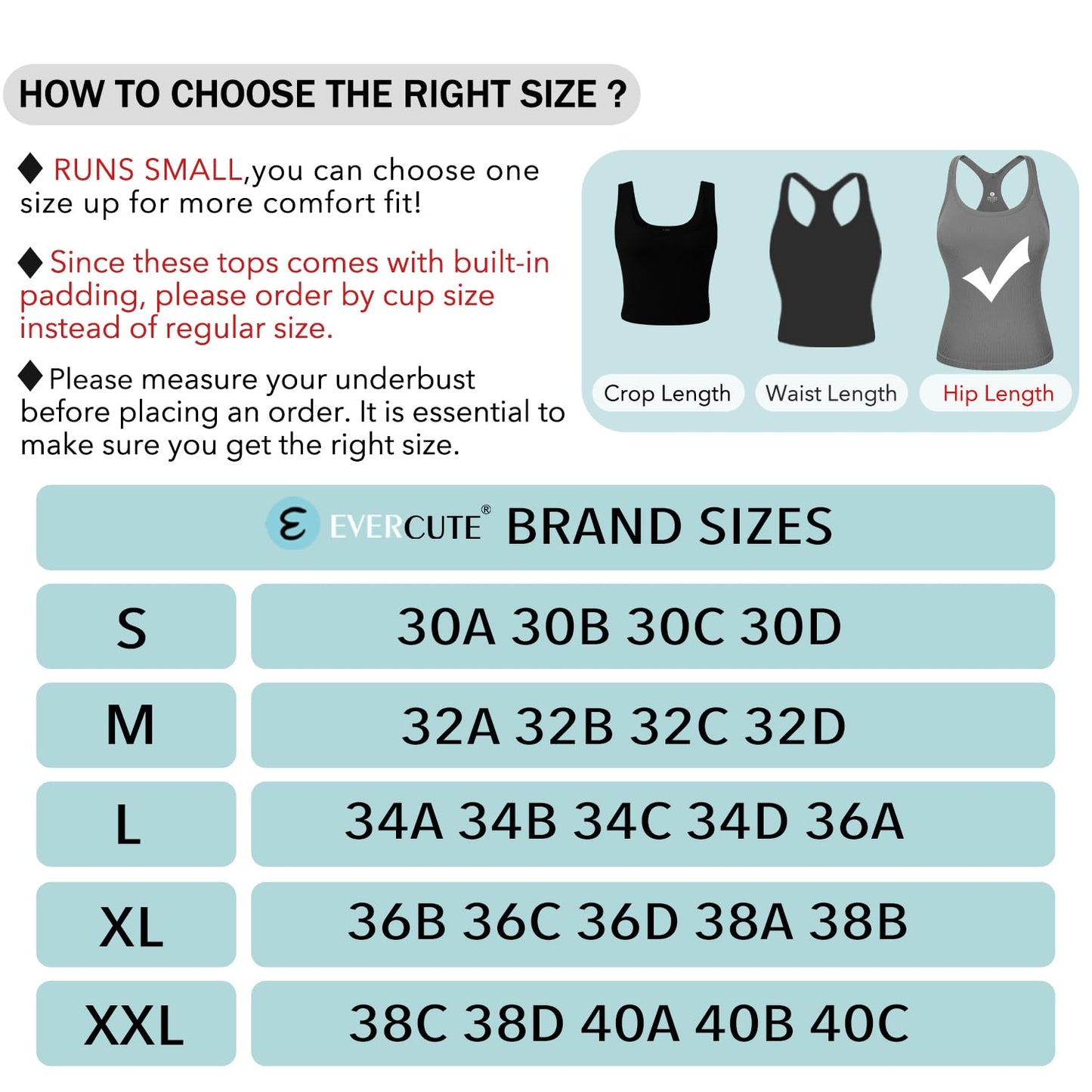 Evercute 1/2/3 Pack Workout Tank Tops for Women with Built in Bra Racerback Yoga Sleeveless Top Camisole Athletic Gym Tops