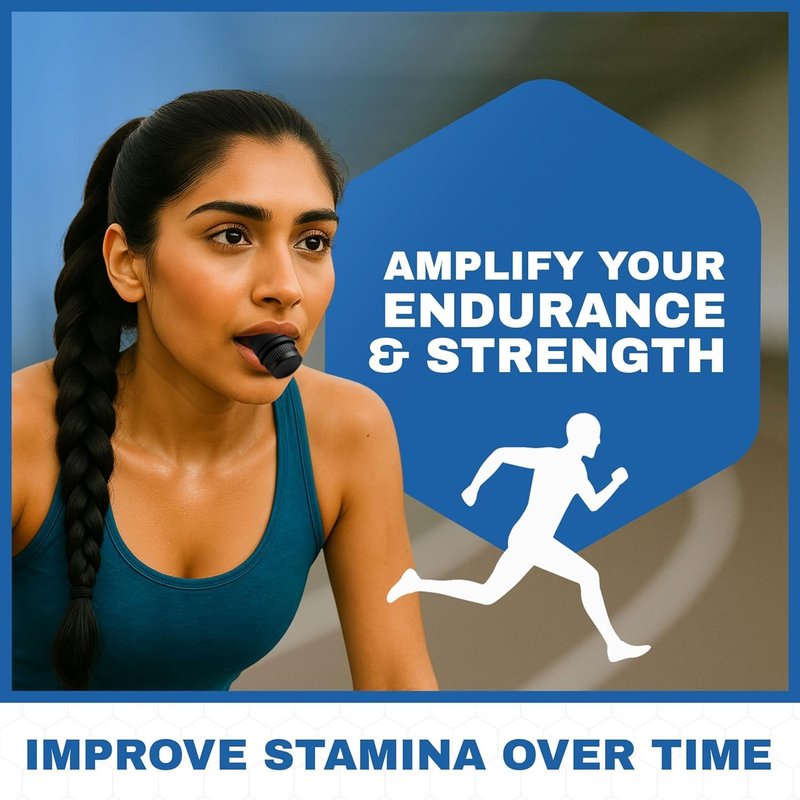 Compact Breathing Exercise Device for Lungs Made in USA Respiratory Lung Exerciser Device with Adjustable Valve - Diaphragm & Core Trainer Device for Athletes o2 Portable Breathing Trainer