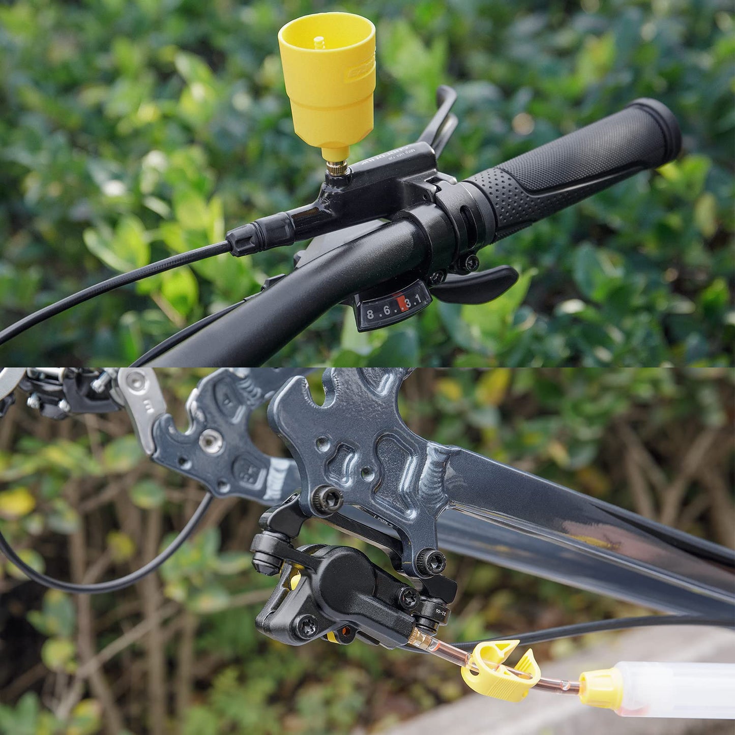 DOT Brake Bleed Kit for SRAM - Mountain Hydraulic Disc Brake Bleeding kit Tool with 60ml Dot 5.1 Fluid (Style:B)