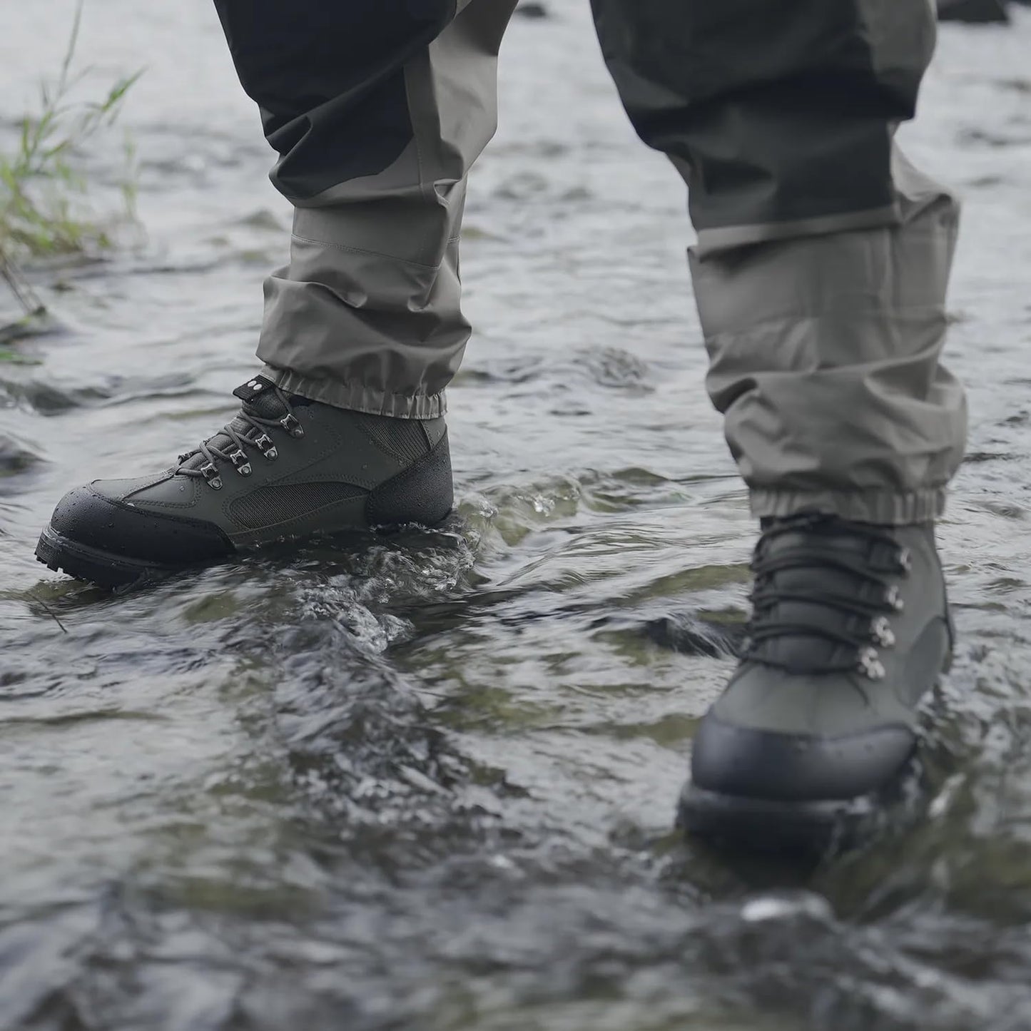 Men's Wading Boots - Anti-Slip Rubber Sole for Fishing & Hunting | Comfortable & Durable