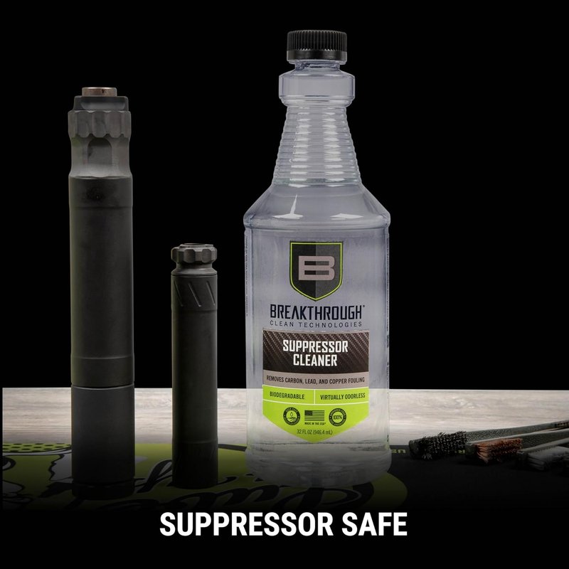 Suppressor Cleaner - Advanced Breakthrough Formula for Firearm Maintenance | 8 oz Bottle