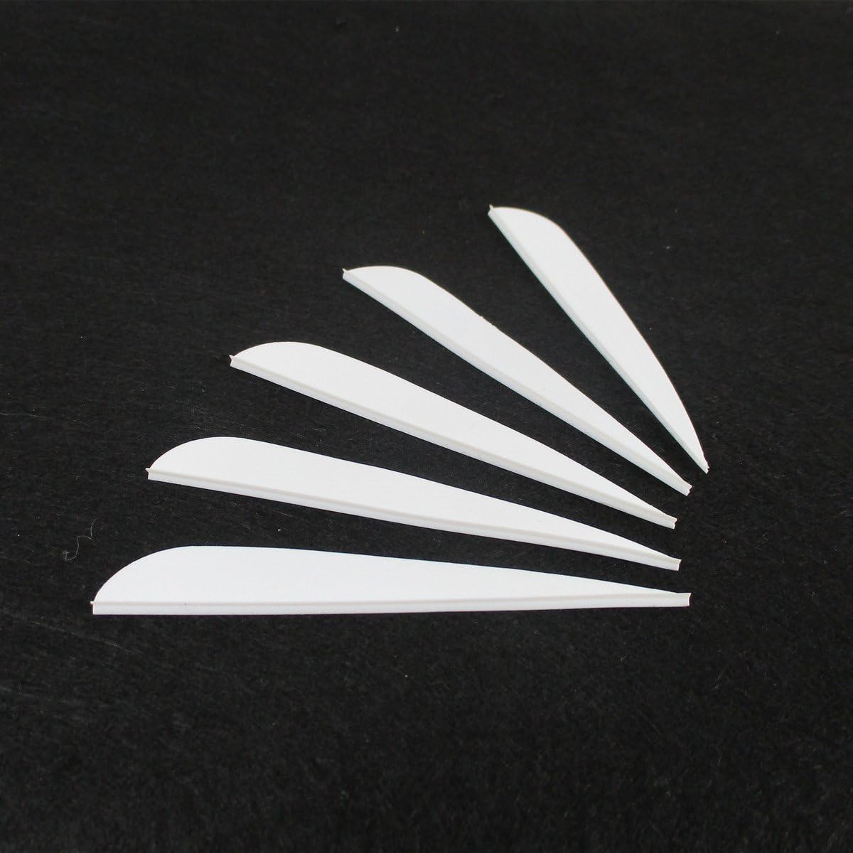Letszhu 4-Inch Plastic Feather Fletching Vanes for DIY Archery Arrows | 50 Pack