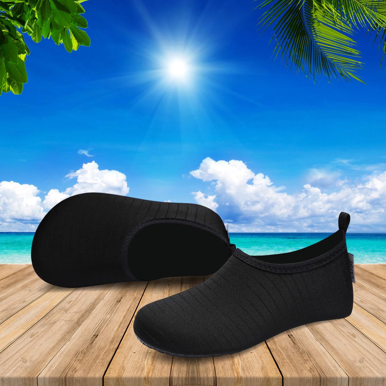VIFUUR Water Shoes for Men Women Barefoot Quick Dry Aqua Socks Slip On