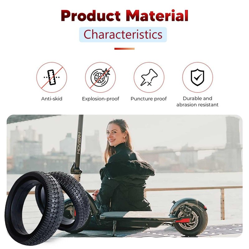 Replacement 6.5 Inch Solid Tire for Gotrax-G2 Front Series Electric Scooter