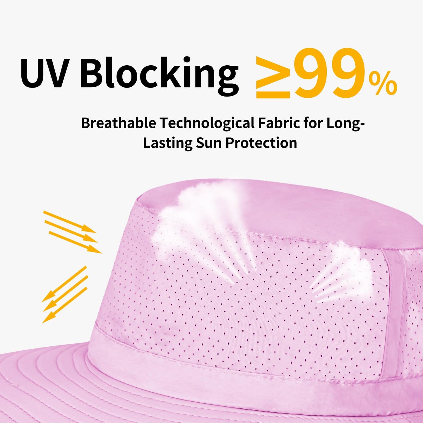 ZOORON Boonie Hat UPF 50+ Cooling Sun Hat for Men and Women,Wide Brim Bucket Hats for Outdoor Golf Hiking Safari Beach Purple