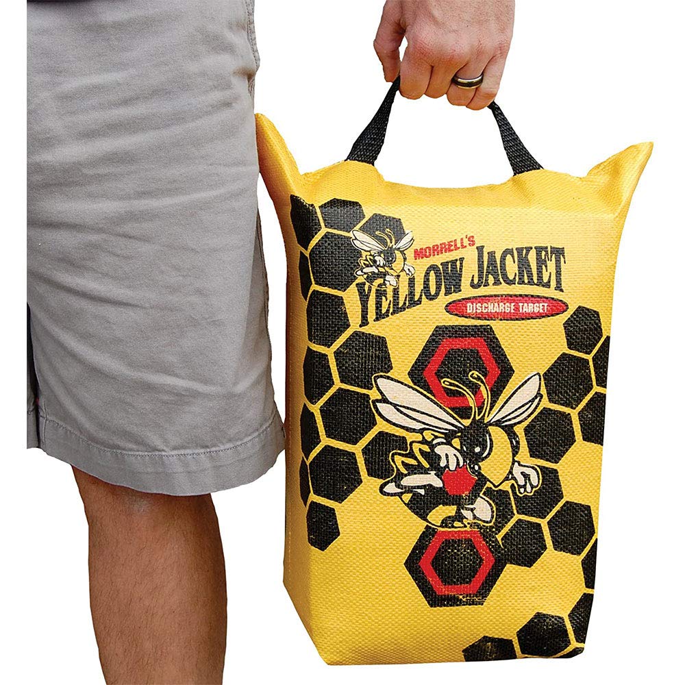Morrell Yellow Jacket Weather Resistant Portable Final Shot Hunting Compound Crossbow Discharge Archery Bag Target w/Carry Handle, Yellow (2 Pack)